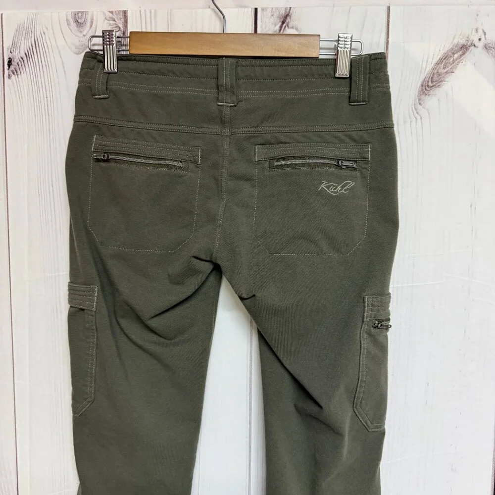 KÜHL Women’s Krush‎ Cargo Pants Size 2 Olive Green Hiking EUC